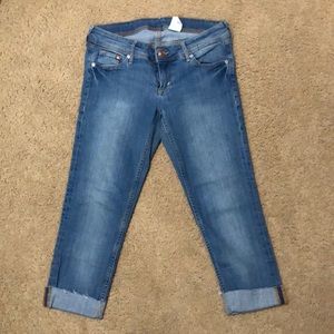 H&M Denim Jean Capris Cropped 29/34